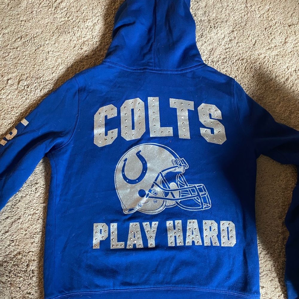 NWOT Pink Colts zipper hoodie